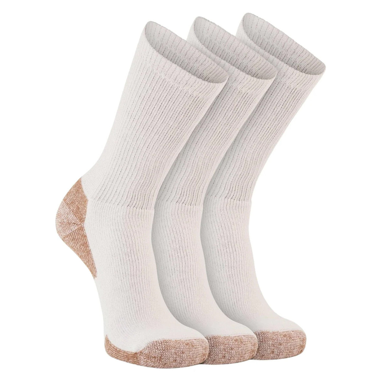 3-Pair Value Pack Midweight Crew - White