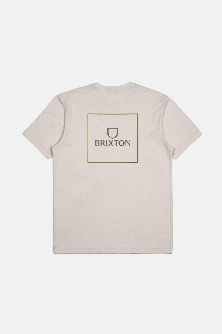 ALPHA SQUARE S/S STANDARD TEE - CREAM/OLIVE
