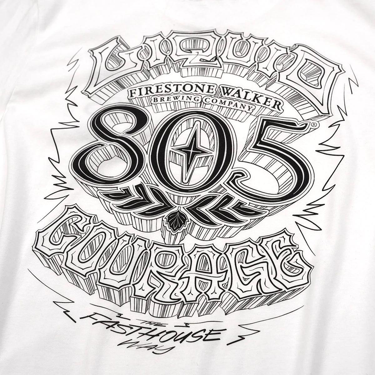 805 Liquid Courage Tee - White - -
