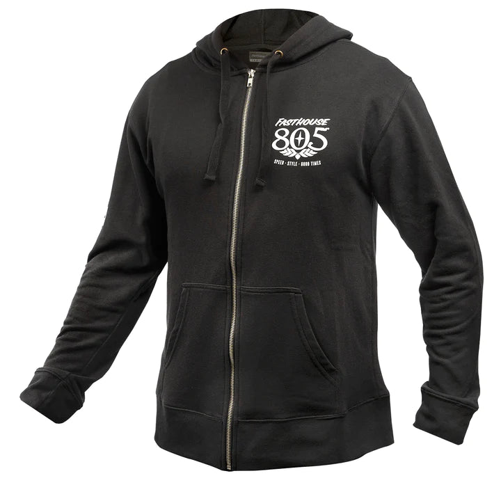 805; FH OG Hooded Zip Up - Black - -