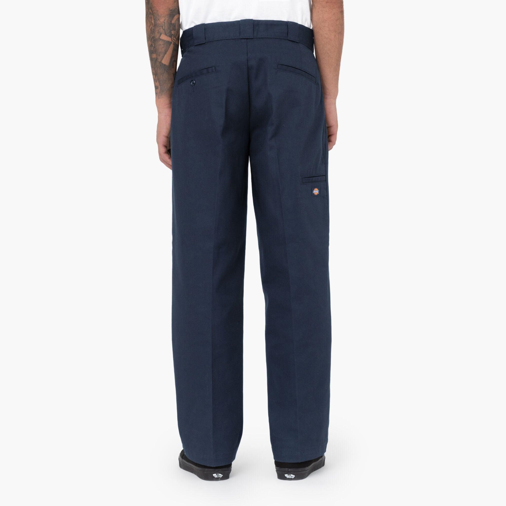 Loose Fit Double Knee Work Pants, Dark Navy