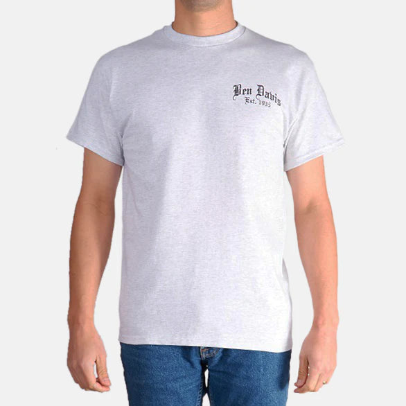 9090-Paisley Logo T-Shirt - Ash Grey -  -
