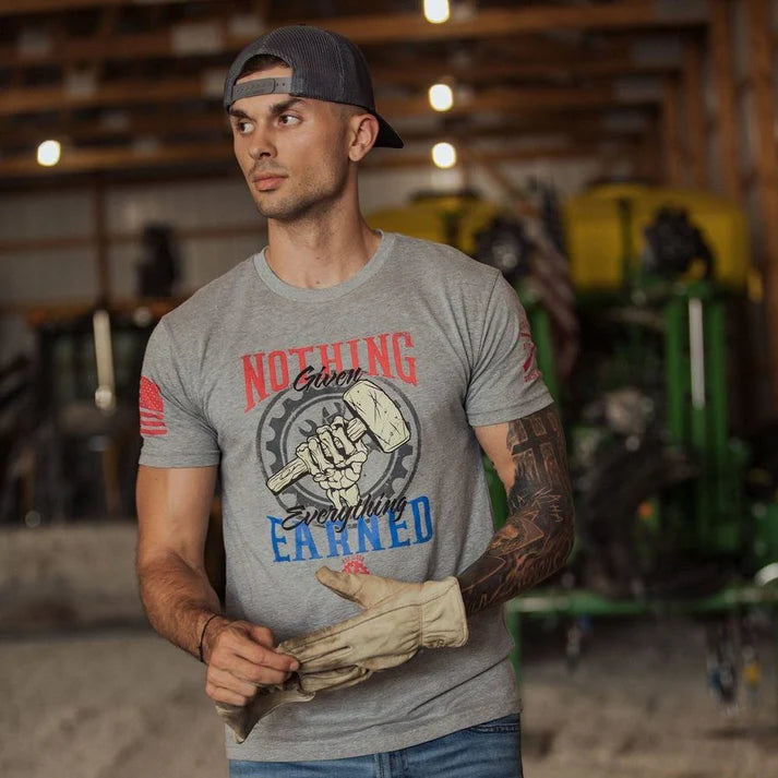 Nothing Given T-Shirt - Dark Heather Grey