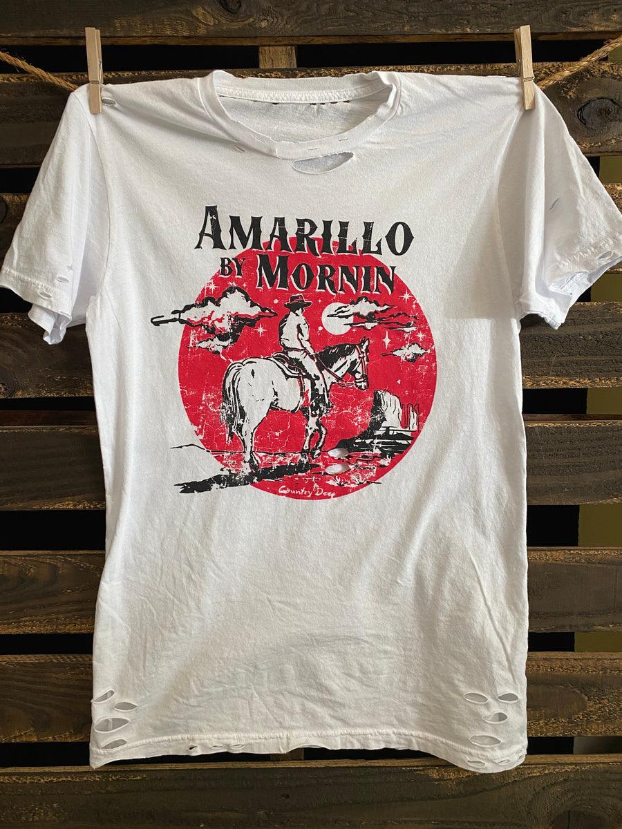 Amarillo by Morning Distressed 80's Vintage T-Shirt - Purpose-Built / Home of the Trades