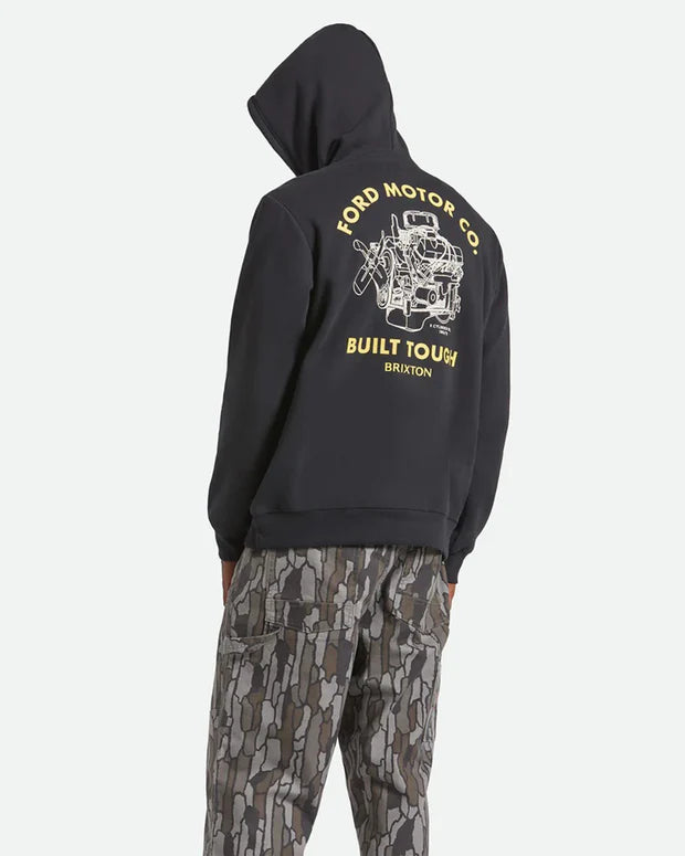 Ford Built Tough Fleece Hoodie - Burnt Rubber