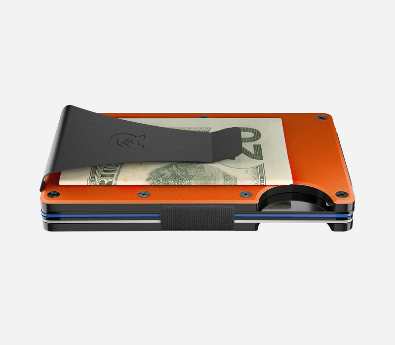 Basecamp Orange | Aluminum Minimalist Wallet - Money Clip