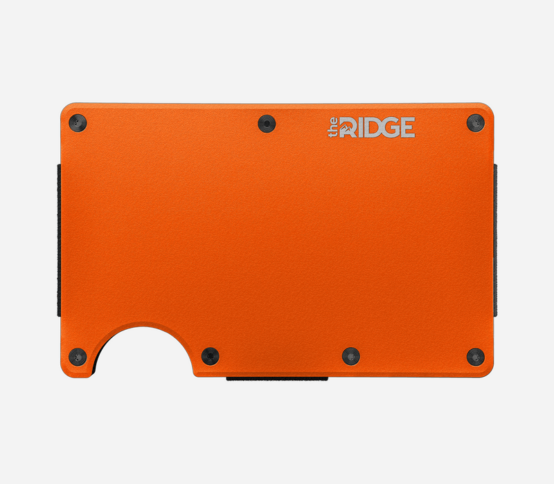Basecamp Orange | Aluminum Minimalist Wallet - Money Clip