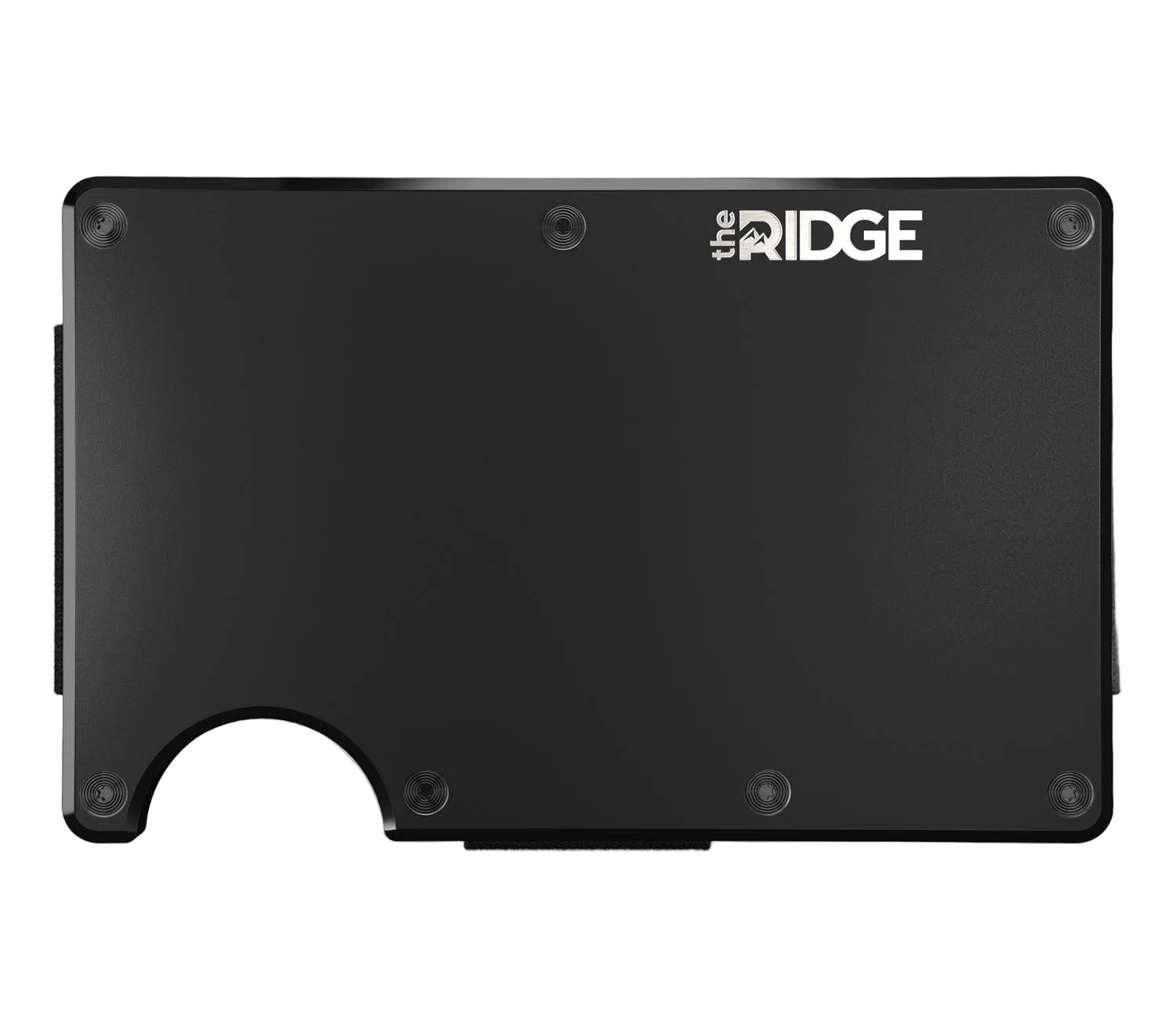 Aluminum | Royal Black Minimalist Wallet - Cash Strap - RIDGE WALLET - Everyday Carry