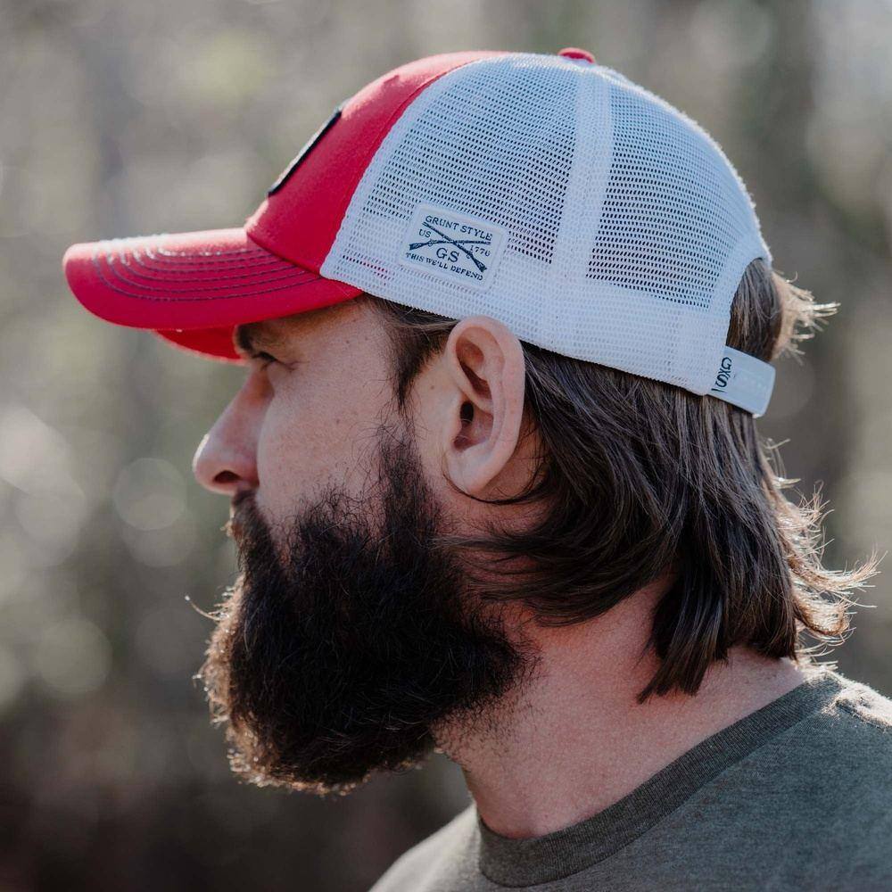 Old Glory Patch Hat - Red