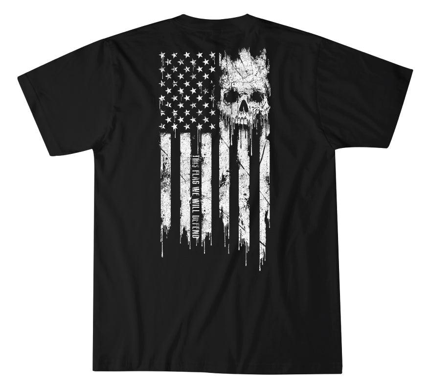 Defend Flag T-shirt - Black - Purpose-Built / Home of the Trades