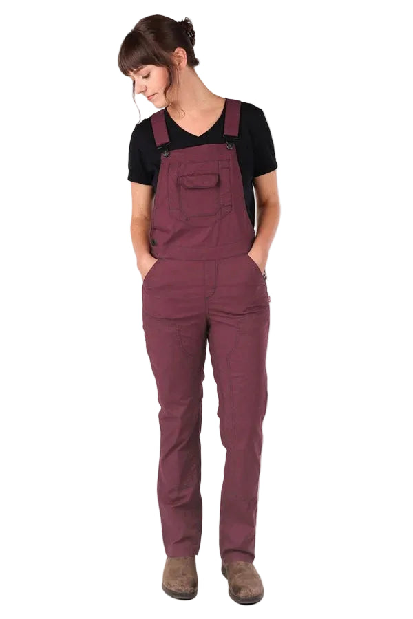 Women's Freshley Overalls Ultralight Ripstop - Elderberry Maroon