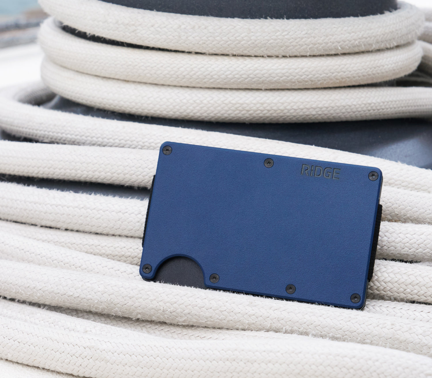 Dark Harbor Aluminum Wallet - Cash Strap