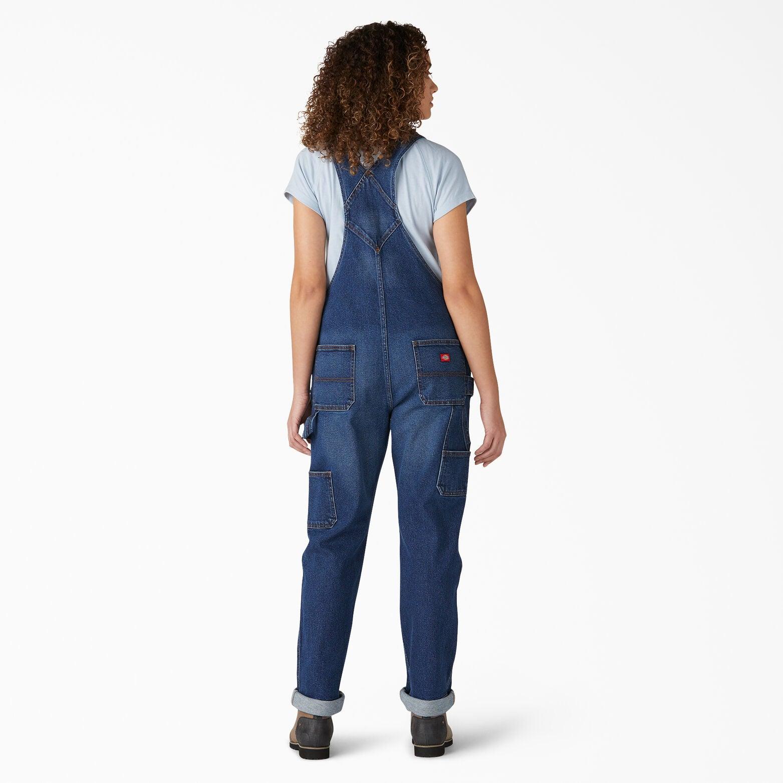 Women’s Denim Boyfriend Fit Bib Overalls - Retro Stonewashed - Purpose-Built / Home of the Trades