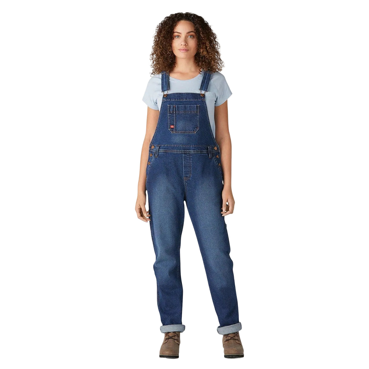 Women’s Denim Boyfriend Fit Bib Overalls - Retro Stonewashed - Purpose-Built / Home of the Trades