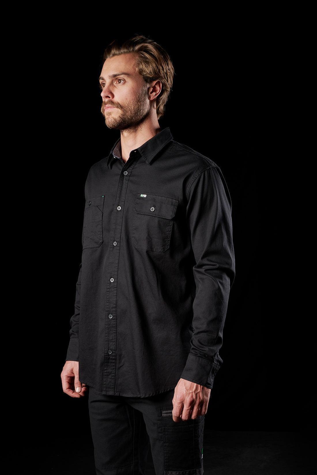 LSH-1 Long Sleeve Work Shirt - Black - Purpose-Built / Home of the Trades