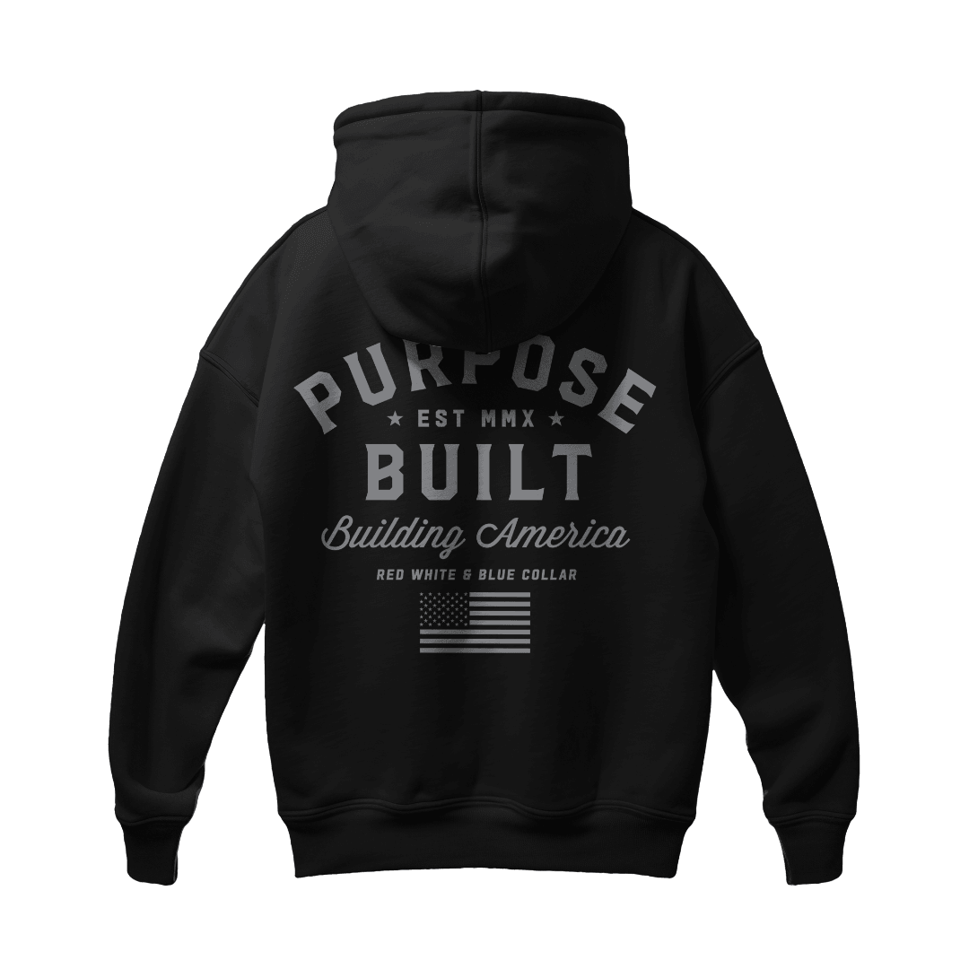 purpose built Home of The Trades Freedom Hoodie Black 4XL