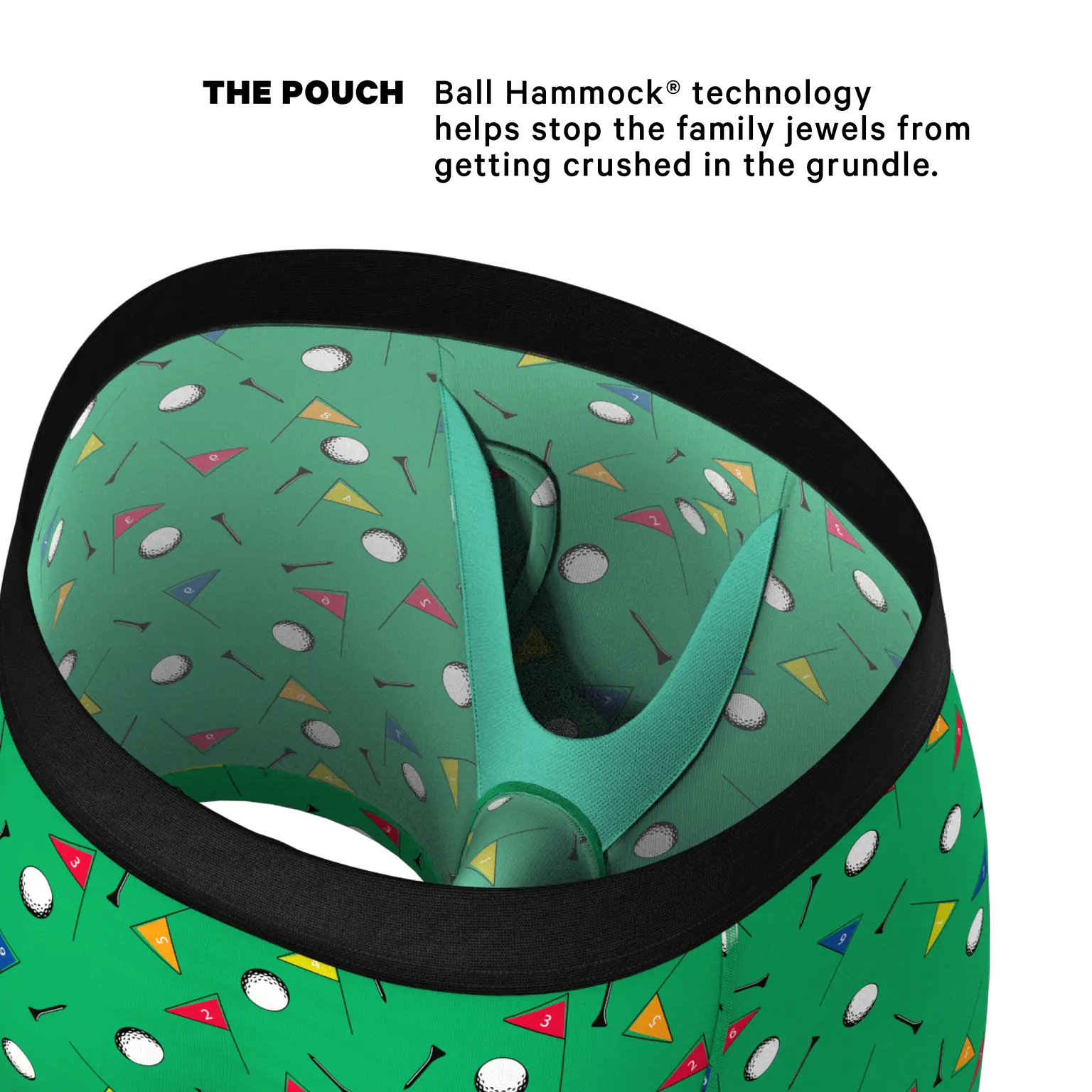 The Front Nine - Golf Ball Hammock® Pouch Underwear With Fly