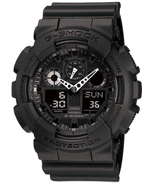 GA-100 Series Watch - Black - Purpose-Built / Home of the Trades
