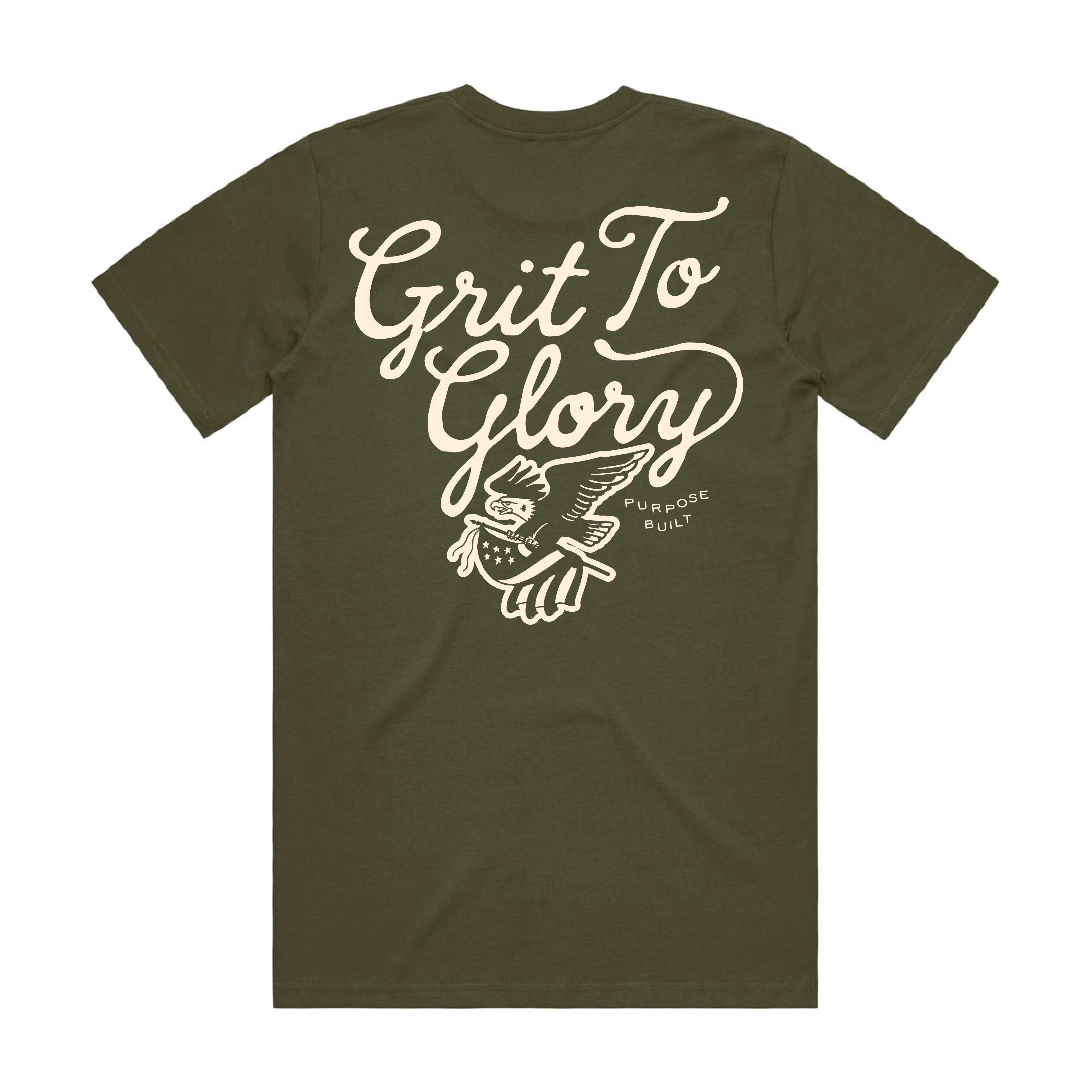 Grit to Glory Interlock Tee, Army