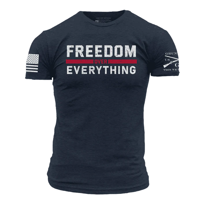 Freedom Over Everything T-Shirt - Midnight Navy