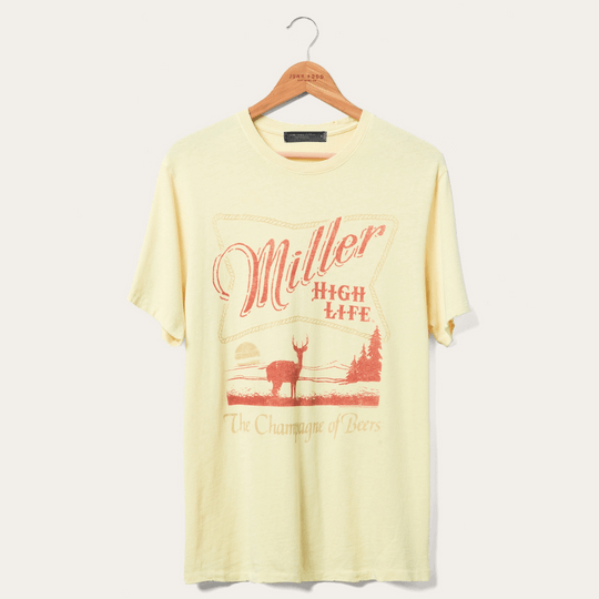 Miller High Life Sunset Buck T-Shirt - Purpose-Built / Home of the Trades