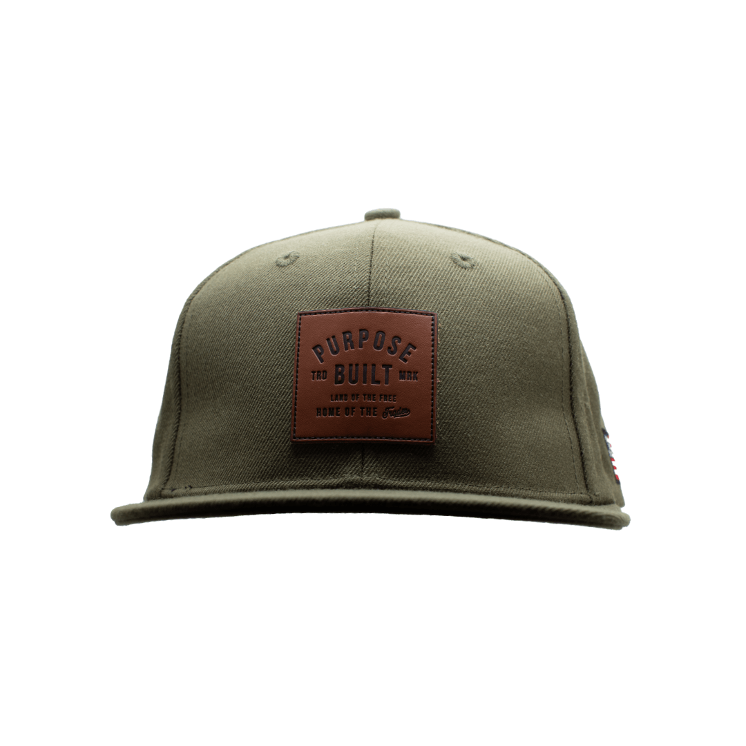 Trademark Leather Patch Hat - Olive - Purpose-Built / Home of the Trades