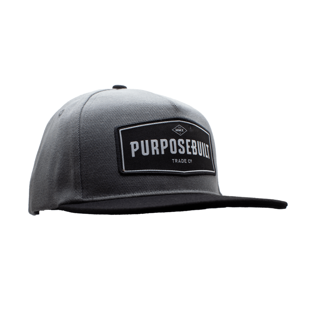 The Badge Hat - Black & Grey - Purpose-Built / Home of the Trades