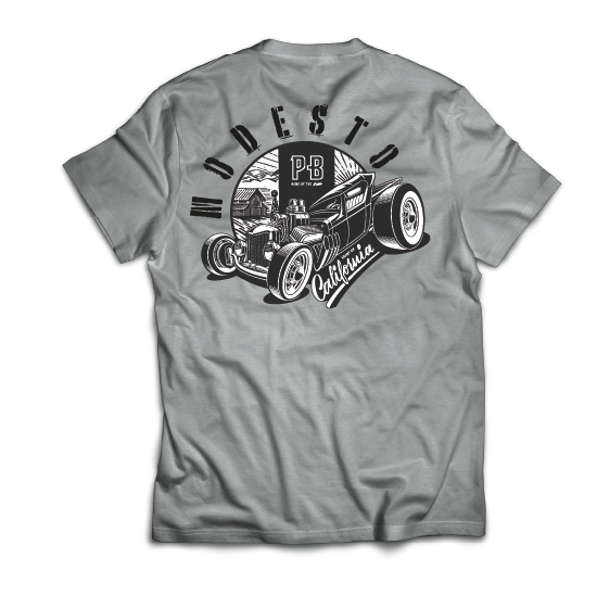 Heart of Cali Tee, Heathered Grey