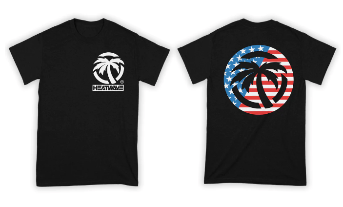 Heat Wave USA T-Shirt - Black