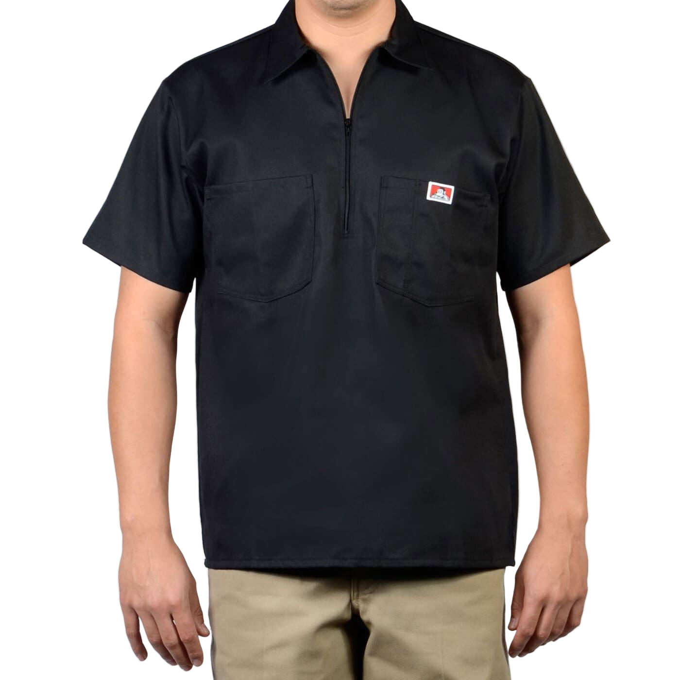 1/2 Zipper Short Sleeve - Black - Purpose-Built / Home of the Trades - -
