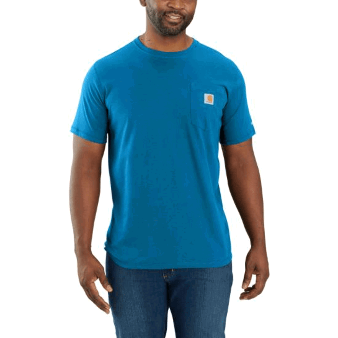 104616 - Carhartt force® relaxed fit midweight short-sleeve pocket t-shirt- Marine - Purpose-Built / Home of the Trades - -