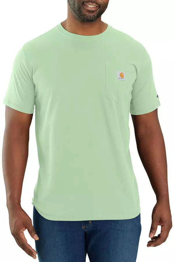 104616 - Carhartt force® relaxed fit midweight short-sleeve pocket t-shirt - Glass Blue - Purpose-Built / Home of the Trades - -