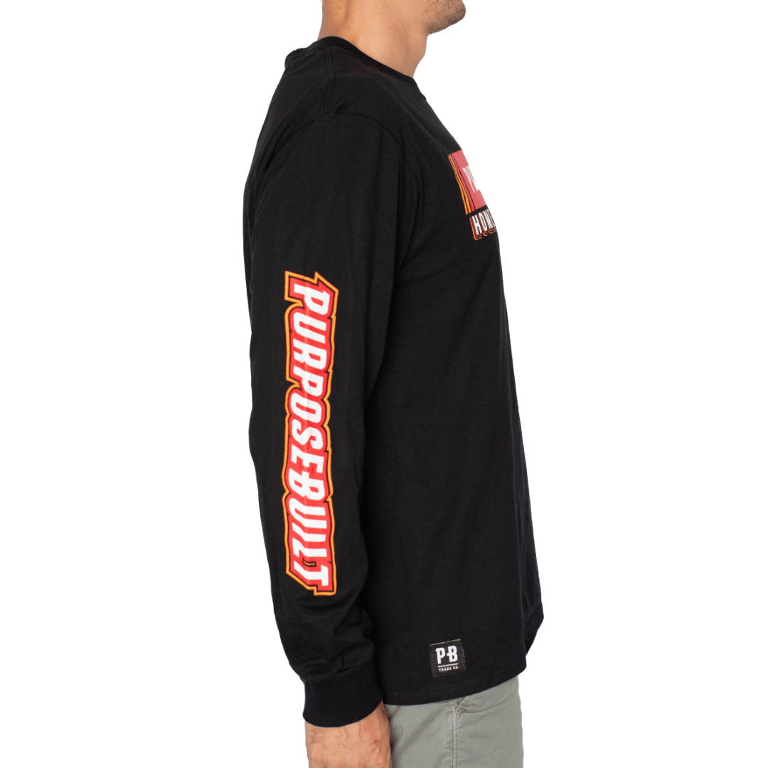 Block L/S - Black - Purpose-Built / Home of the Trades