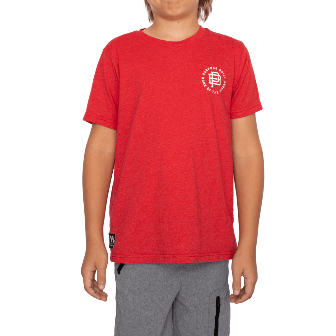 Youth Anthem Tee - Red - Purpose-Built / Home of the Trades