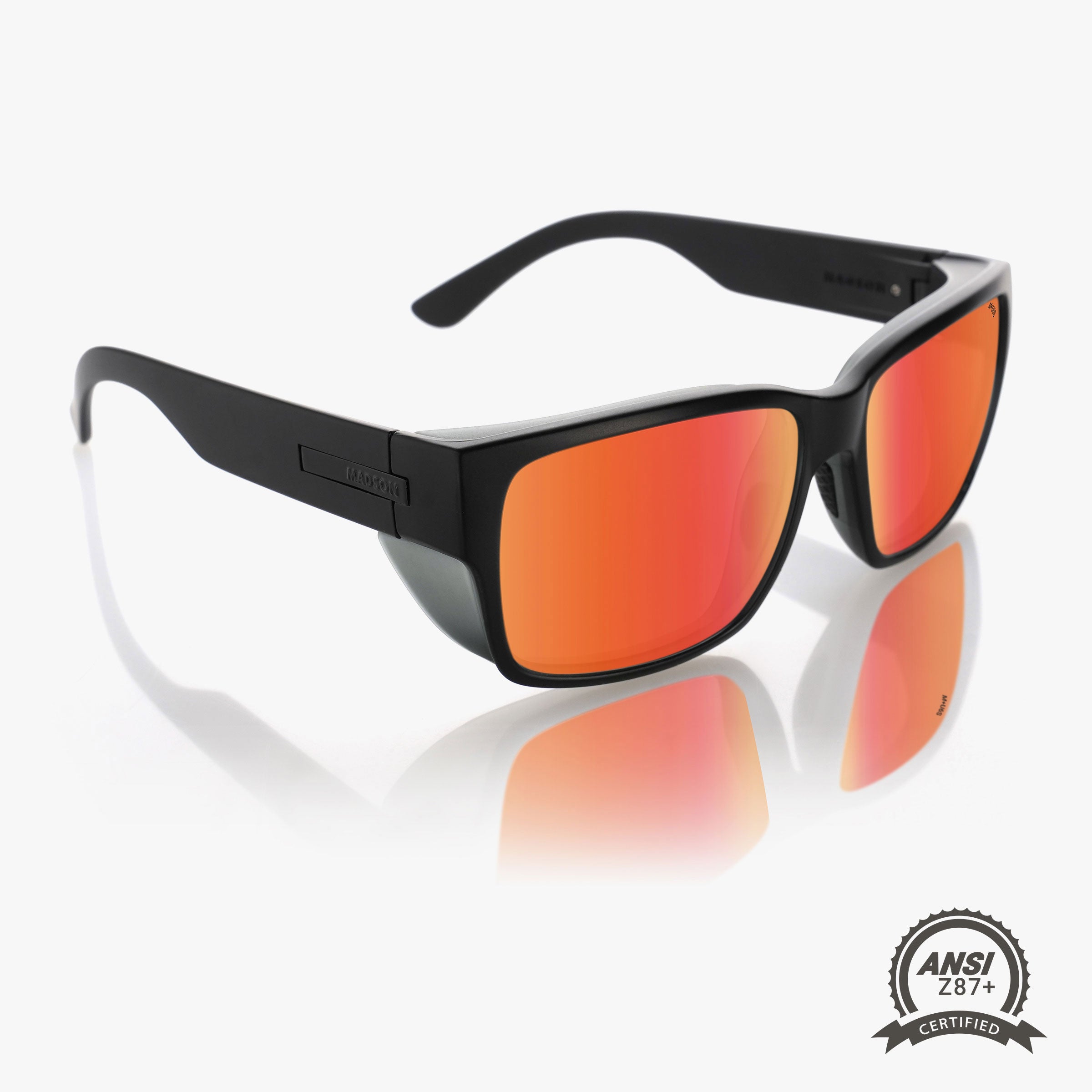 Classico Pro - Black on Black / Red Chrome Polarized (Z87+)