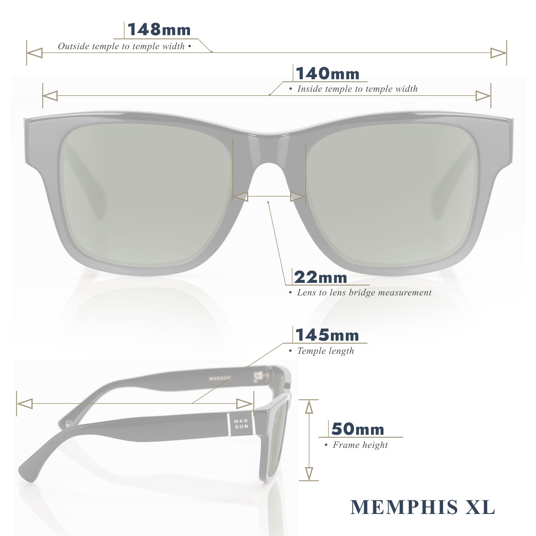 Memphis XL - Smoke Grey / G15 Polarized