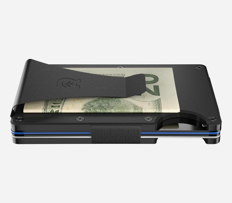 Matte Black Titanium Minimalist Wallet - Money Clip - Purpose-Built / Home of the Trades