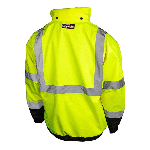 Tough Duck high visibility green safety bomber jacket, additional product image