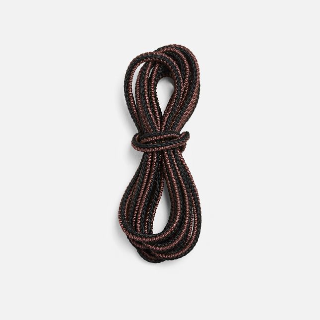 63" Braided Taslan Lace - Black/Brown