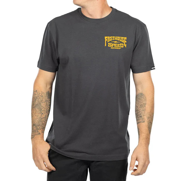 Record SS Tee - Graphite Black
