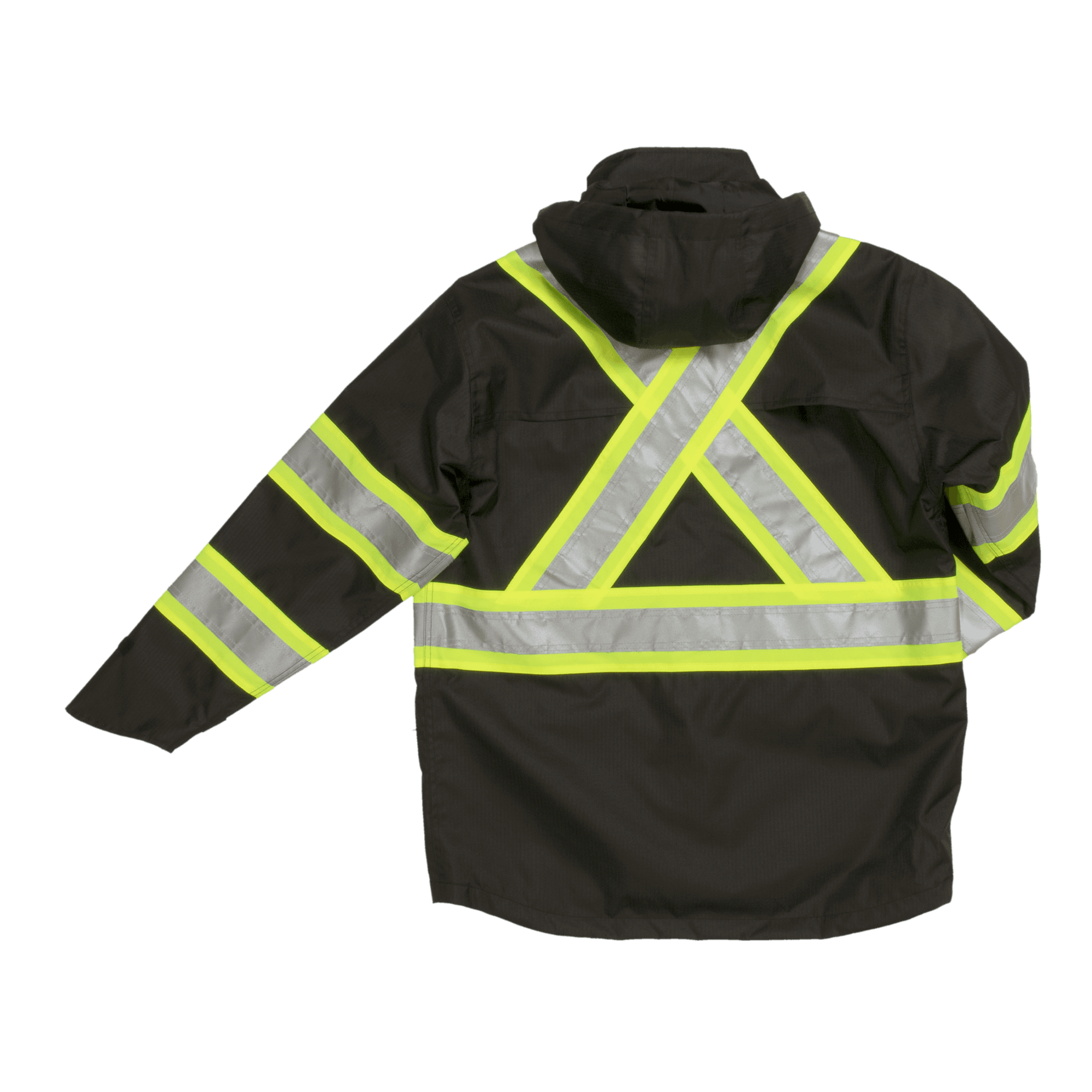 Safety Rain Jacket - Black - Purpose-Built / Home of the Trades