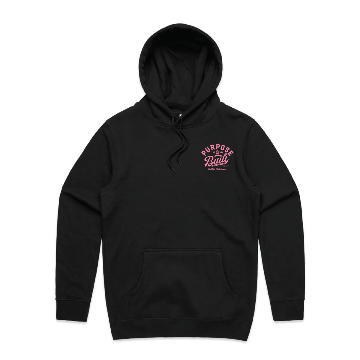 Built to Beat Cancer Hoodie, Black