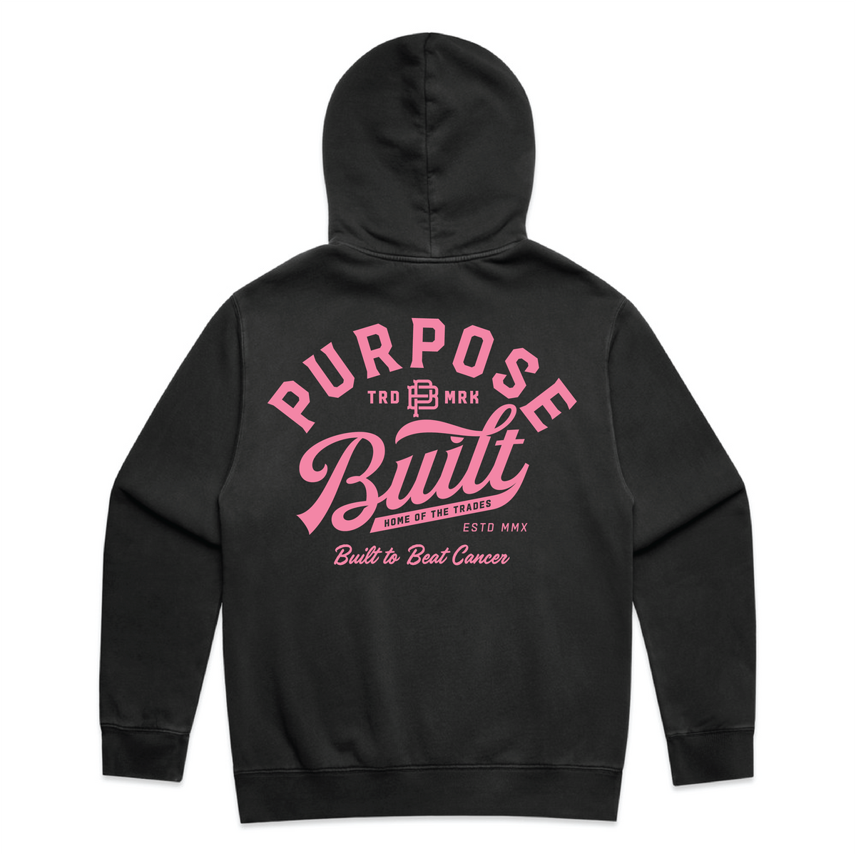 Built to Beat Cancer Hoodie, Black