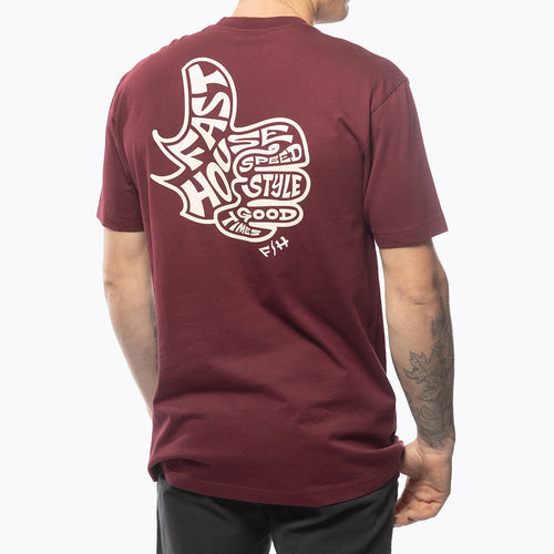 Satisfaction SS Tee - Maroon