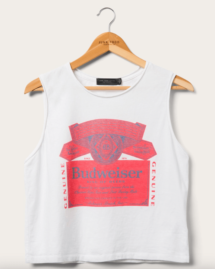 Budweiser Label Muscle Tank - Purpose-Built / Home of the Trades