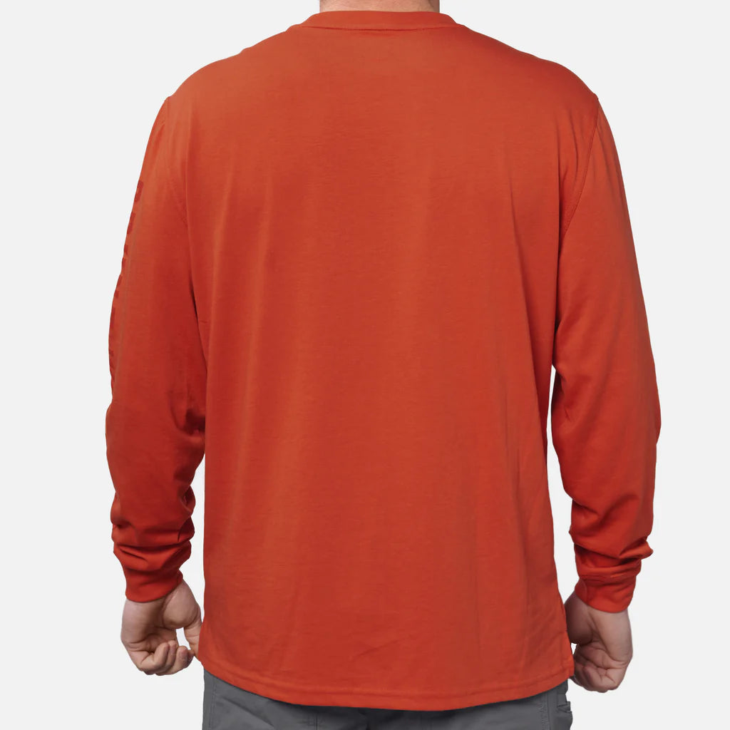 BRUNT LS Pocket Tee- BRUNT Orange