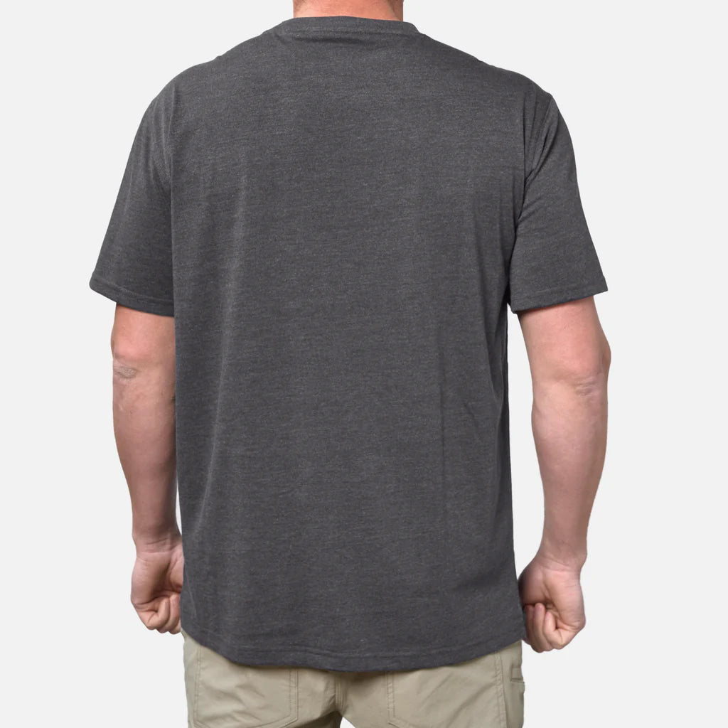 The BRUNT SS Pocket Tee- Dark Grey Heather
