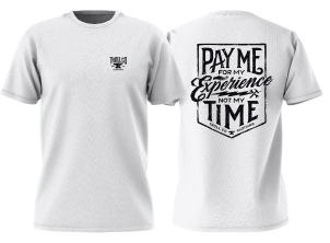 Pay Me SS Tee, White