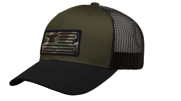 Anvil Flagship CM Curved Bill Snapback Hat - Military Green Black