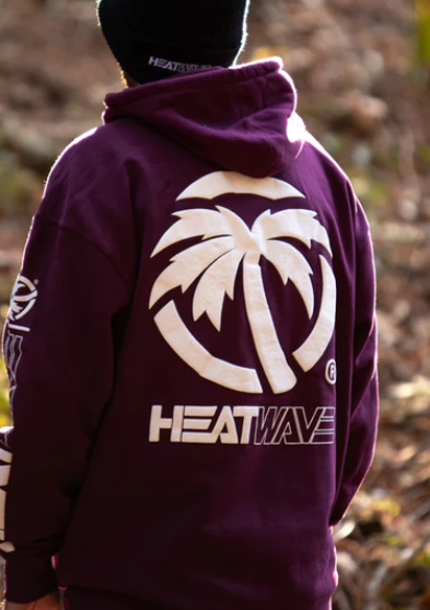 Heat Wave Sweatshirt-Maroon